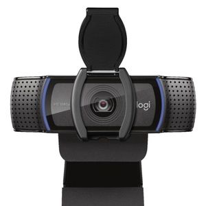 Logitech - C920s Pro 1080 Webcam with Privacy Shutter - Black